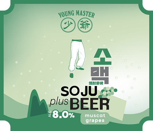 Soju+Beer Muscat Grape 500mL Can Pack