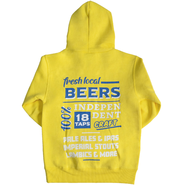 TAP "Fresh Local Beers" Yellow Hoodie